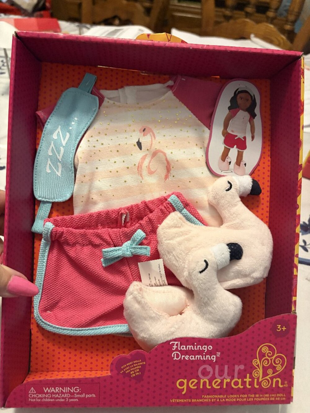 New Our Generation Flamingo Dreaming Pajamas for American Girl Doll